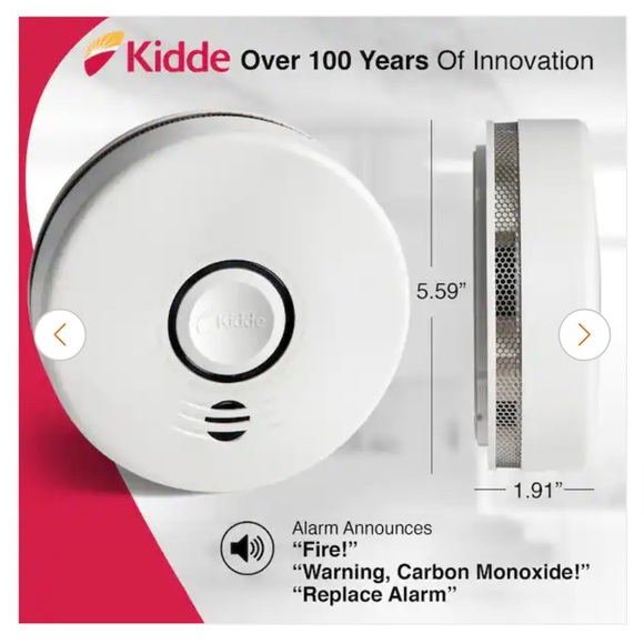 10 Year Worry-Free Sealed Battery Combination Smoke and Carbon Monoxide - Picture 2 of 5